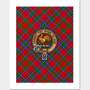 Clan Sinclair Crest over Tartan Posters and Art